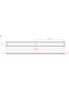 Linear drain Wiper 1750 mm...