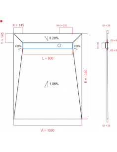 Showerlay Wiper 4 way 1090...