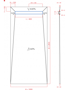 Showerlay Wiper 4 way 1200...