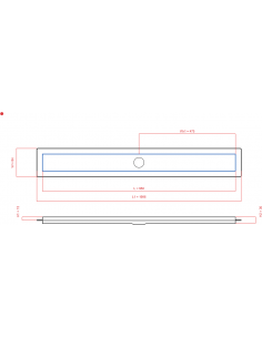 Linear drain Wiper 950 mm...