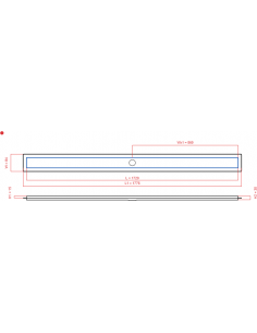 Linear drain Wiper 1720 mm...