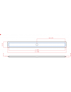 Linear drain Wiper 1350 mm...