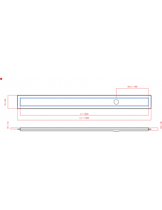 Linear drain Wiper 1350 mm...