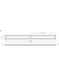 Linear drain Wiper 1800 mm...