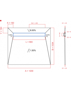 Showerlay Wiper 4 way 1200...
