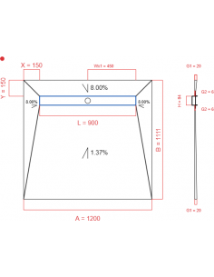 Showerlay Wiper 4 way 1200...