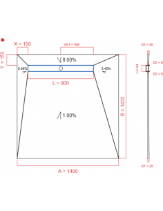 Showerlay Wiper 4 way 1400...