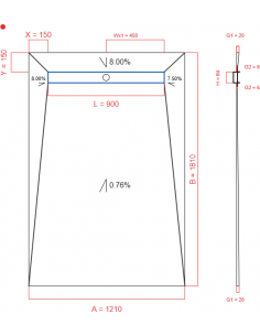 Showerlay Wiper 4 way 1210...