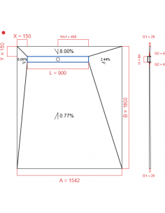Showerlay Wiper 4 way 1542...