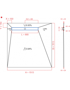 Showerlay Wiper 4 way 1513...