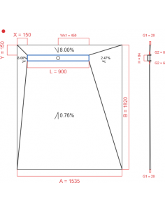 Showerlay Wiper 4 way 1535...