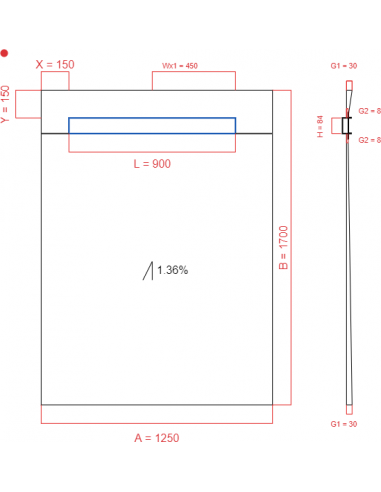 Resinbase Wiper 1 way 1250 x 1700 mm...