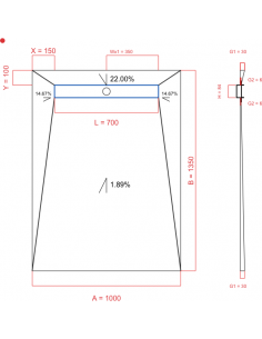 Showerlay Wiper 4 way 1000...