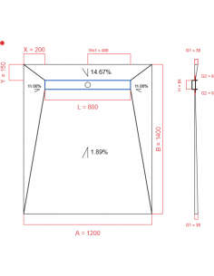 Showerlay Wiper 4 way 1200...