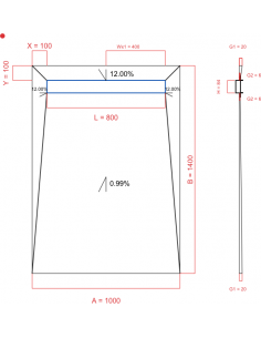 Showerlay Wiper 4 way 1000...
