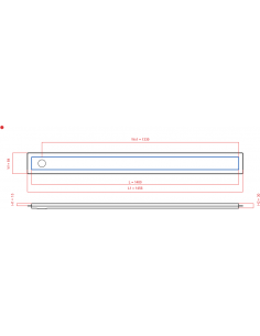 Linear drain Wiper 1400 mm...