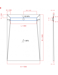 Showerlay Wiper 4 way 1000...