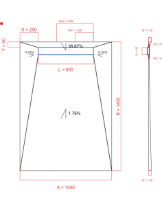 Showerlay Wiper 4 way 1000...
