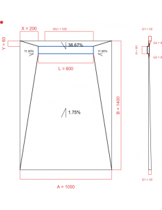 Showerlay Wiper 4 way 1000...