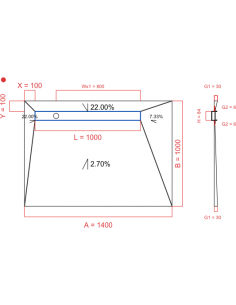 Showerlay Wiper 4 way 1400...