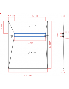 Showerlay Wiper 4 way 1000...