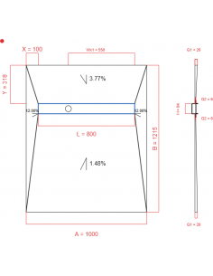 Showerlay Wiper 4 way 1000...