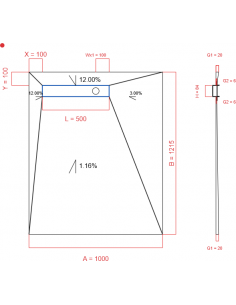 Showerlay Wiper 4 way 1000...
