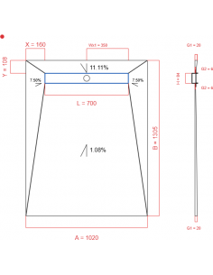 Showerlay Wiper 4 way 1020...
