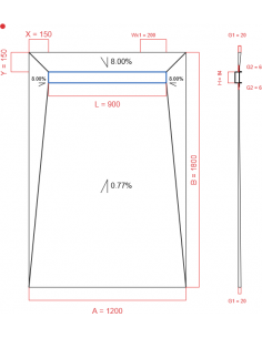 Showerlay Wiper 4 way 1200...