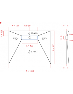 Showerlay Wiper 4 way 1050...