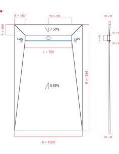 Showerlay Wiper 4 way 1020...