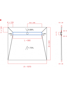 Showerlay Wiper 4 way 1070...