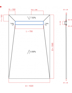 Showerlay Wiper 4 way 1020...