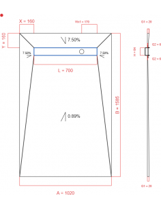 Showerlay Wiper 4 way 1020...