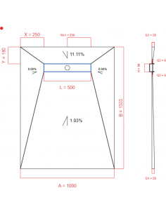 Showerlay Wiper 4 way 1000...
