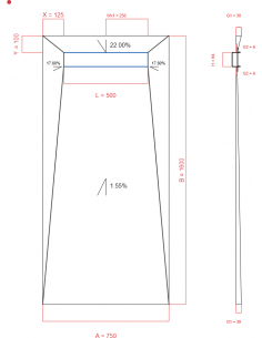 Showerlay Wiper 4 way 750 x...