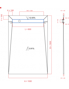 Showerlay Wiper 4 way 1000...