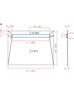 Showerbase Wiper 4 way 1335...