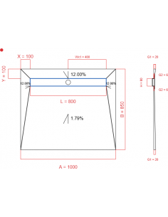 Showerlay Wiper 4 way 1000...