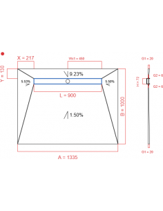 Showerlay Wiper 4 way 1335...