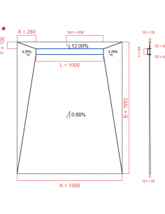 Showerlay Wiper 4 way 1560...