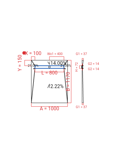 Laybase Wiper 4 way 1000 x 1170 mm...
