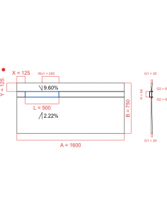 Showerlay Wiper 2 way 1600...