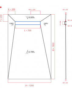 Showerlay Wiper 4 way 1200...