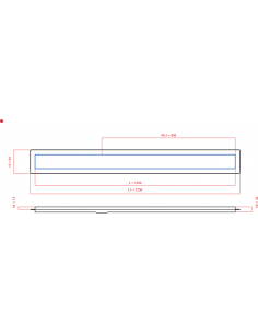 Linear drain Wiper 1200 mm...