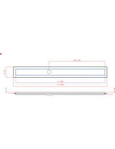 Linear drain Wiper 1200 mm...