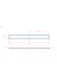 Linear drain Wiper 900 mm...