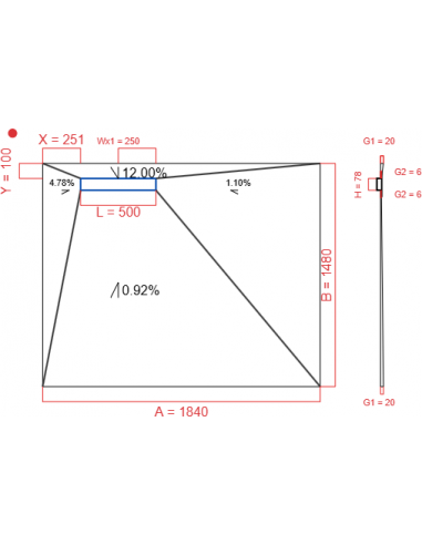 Resinbase Wiper 4 way 1840 x 1480 mm...
