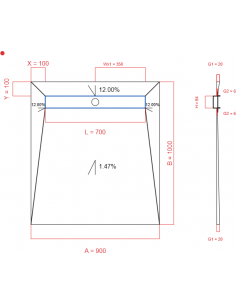 Showerlay Wiper 4 way 900 x...