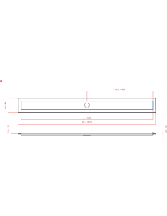 Linear drain Wiper 1320 mm...